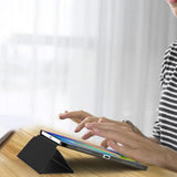 Tri-Fold Smart Cover Auto Wake Sleep Compatible Case for iPad 10th 11th Gen A16 Black