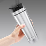 2PCS 750ml Protein Shaker Bottle with Mixing Ball Stainless Steel Shake Cup Gym Workout Drink Mixer