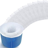 30 PCS 22cm Stretch Fine Mesh Pool Skimmer Filter Socks Reusable