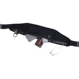 Running Belt Waist Pack Ultra Light Water Resistant Fitness Belt Waist Bag Black