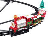 Hanging Christmas Train Toy Set – With Lights Music and Track for Kids