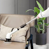 Cordless Electric Spin Scrubber with 9 Replaceable Brush Heads and Extendable Pole for Home Use