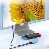 3-in-1 Switch Docking Station 4K HDMI Dock USB-C Hub with USB 3.0 Port for Switch OLED MacBook iPad Blue