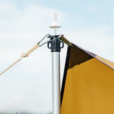 2 PCS Adjustable Aluminium Tarp Poles 09 to 23m Telescopic Camping