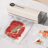 62kPa Vacuum Sealer Machine Compact Vacuum Sealer for Dry and Wet Food White
