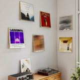 6 Pack Clear Acrylic Floating Shelves Wall Mounted Display Shelves for CDs Records Photos Clear