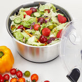 5L Stainless Steel Salad Spinner Vegetable & Fruit Washer with Drain