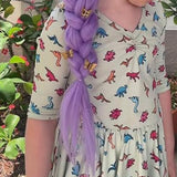 Purple Braiding Hair Extensions Synthetic Hair for Cosplay & Halloween Costumes