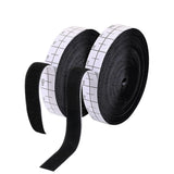 30Ft x 1 Inch Heavy Duty Hook and Loop Tape with Adhesive Black