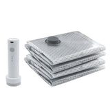 Electric Vacuum Storage Bag Set with USB Rechargeable Pump 18 Travel Compression Bags (S/M/L)for Suitcase Luggage Clothing Storage