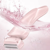 Cordless Electric Razors for Women Rechargeable Bikini Trimmer for Body Hair Pink