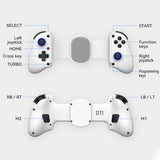Wireless Stretching Game Controller Ergonomic Handheld Controller with Turbo/Programming for Nintendo Switch/PC White