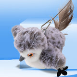 Cat Squeaky Toys Flapping Wing Interactive Cat Toy Rechargeable Touch Activated Kitten Plush Pet Toy