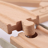 Wooden Train Set with Tracks – Expandable and Changeable for Girls and Boys 6 Years Old Style 1