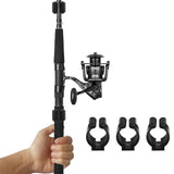 40 PCS Plastic Club Clip Fishing Rod Pole Storage Tip Clips Clamps Holder