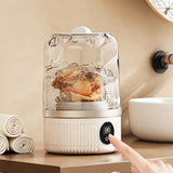 Mini Portable Washing Machine Rechargeable Small Clothes Washer for Travel Use White