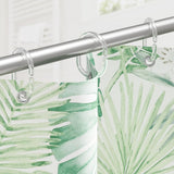 36 PCS Clear Plastic Shower Curtain Rings and C Shape Hooks for Bathrooms