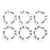 6Pcs Closet Dividers Unisex Clothes Size Age Dividers Closet Wardrobe Clothing Organizer