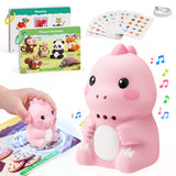 English Learning Touch Pen Dinosaur with 600 Word Cards Stickers USB Pink