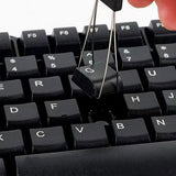4-in-1 Keycap Puller Switch Puller Removal Tool with Keycap Puller Brush and Tweezers for PC Laptop Electronics