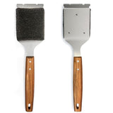 Stainless Steel Bristle-Free Grill Brush & Scraper Outdoor Grill Cleaner