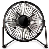 USB Powerful Silent Desktop Fan Small Cooling Fan - 4 inch Black