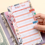 A6 Refillable Binder Notebook Detachable Planner for School Office & Travel Purple