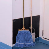 Replacement Cotton Mop Head Loop-End Detachable for Home Hotel Office Use Blue