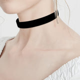 3PCS Black Layered Necklace Set for Women Adjustable Fashion Jewelry Gift