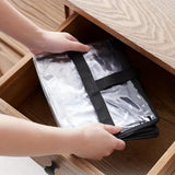 3 PCS Thick Clear Storage Bags with Zipper for Clothes & Bedding