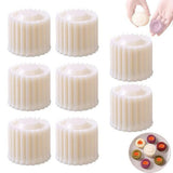 8PCS 2-in-1 Double-Sided Sunflower Cookie Stamp Pastry Mold for Baking Biscuits