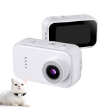 Mini 1080P Action Camera Pet POV Wearable Cam for Outdoor Sports White