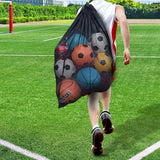 Extra Large Mesh Sports Ball Bag – Heavy Duty with Adjustable Strap