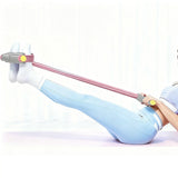 6-Tube Pedal Resistance Band with Handles Fitness Expander for Body Workouts Pink