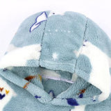 Adult Extra Long Oversized Hoodie Wearable Blanket Plush Sweatshirt Soft Fleece Polar Bear