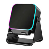 Bluetooth Speaker Phone Stand with Rotating Holder and Induction Playback Black