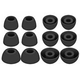 6 Pairs Ear Tips Compatible With Galaxy Buds 2 Pro S/M/L Replacement Soft Earbuds Black