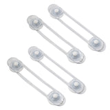 8Pcs Proofing Security Lock Self-Adhesive Cabinet Door Security Locks