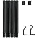 Curtain Rods Set Metal Splicing Curtain Poles