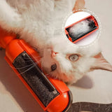 Pet Hair Remover Roller Reusable Pet Fur Remover for Couch Auto Seat Carpet Bedding Clothing Red