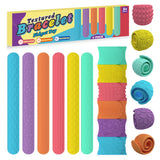 6Pcs Sensory Silicone Snap Bracelets Textured Fidget Toys