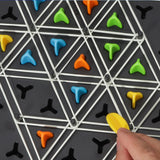 Funny Chain Triangle Chess Game Desktop Puzzle Board Game Territory Capture Toys
