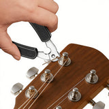2Pcs 3 in 1 Guitar String Winder Cutter Bridge Pin Puller - All in One Guitar Tool