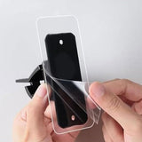 Self Adhesive Curtain Rod Bracket Universal Plastic Curtain Rod Holders for Bathroom Bedroom Kitchen Black