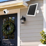 8W Solar Panel for Ring Camera Compatible with Ring Stick Up Cam Battery White