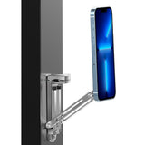 360 Degree Rotating Adjustable Aluminum Phone Tripod for Android iPhone 12 to 17 Silver
