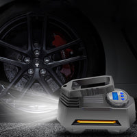 12V Tire Inflator Emergency LED Light Compressor Air Pump with Digital Display for Car Tires