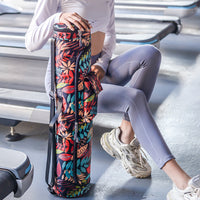Yoga Mat Storage Bag Zipper Travel Yoga Mat Carrier Bag for Class Workout Park Style 1