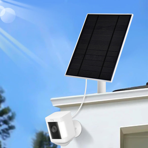 Solar Panel for Ring Camera – USB-C Charging Adjustable Outdoor Security Accessory