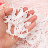 24 PCS PVC Curtain Track Rollers Side Glide Pulleys for Curtain Tracks